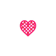 Chess heart pink and red
