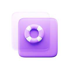 Road sign 3d web and apps icon