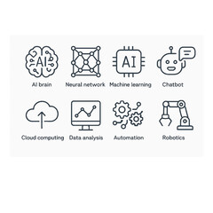 Fototapeta premium set of icons for business