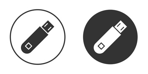 usb drive icon. flat sign design. Vector symbol pictogram. UX UI icon