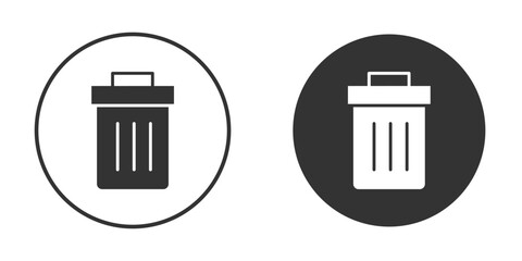 Trash icon. flat sign design. Vector symbol pictogram. UX UI icon