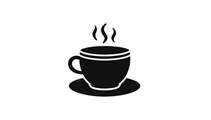 Obraz premium Simple coffee cup icon