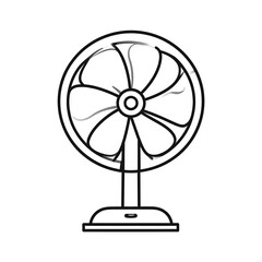 Simple fan illustration