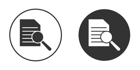 Research icon. flat sign design. Vector symbol pictogram. UX UI icon