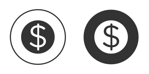 Money icon. flat sign design. Vector symbol pictogram. UX UI icon