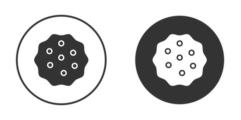 Cookie icon. flat sign design. Vector symbol pictogram. UX UI icon