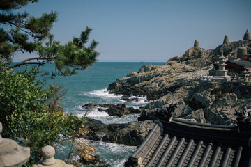 Busan coast from Haedong Yonggungsa temple