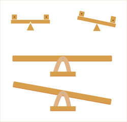 Vector illustration of a carpenter's wooden clothespin clamp