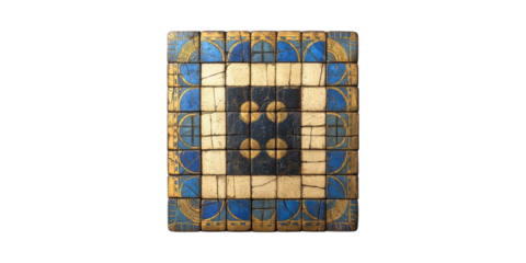 Ancient Egyptian Senet Game Board. Historical Artifact And Cultural Heritage Isolated On Transparent Background