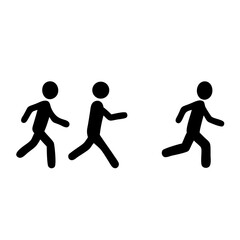 vector illustration of a jumping boy