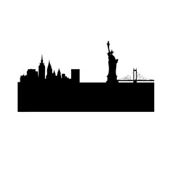 statue of liberty vector illustration