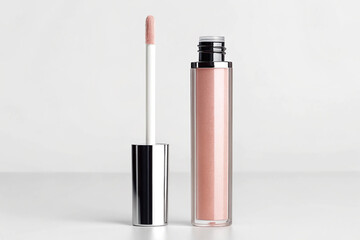 Obraz premium Lip Gloss Bottle Mockup - Cosmetic Product