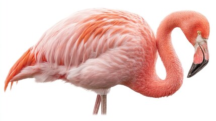 Fototapeta premium Pink flamingo profile (1)