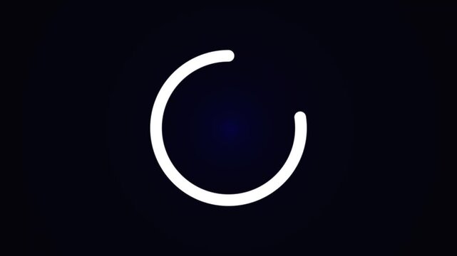 loading circle icon line buffering and circular loading animation loop