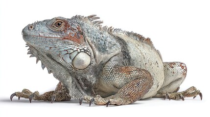 Obraz premium Profile view of a large iguana