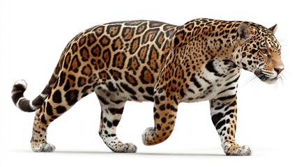 Obraz premium Jaguar in profile, walking