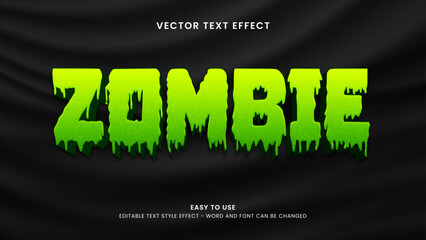 zombie editable text effect
