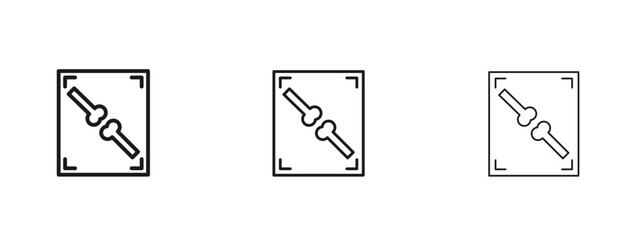 X ray icon vector design template simple and clean