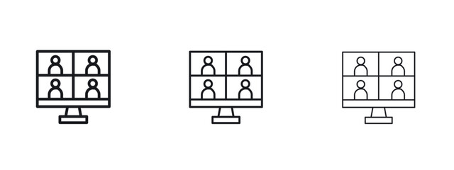 Webinar icon vector design template simple and clean © iconic