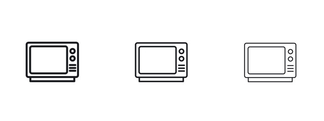 Television icon vector design template simple and clean