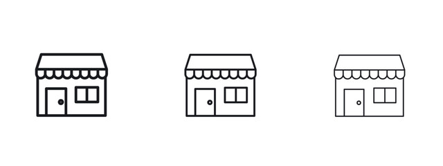 Store icon vector design template simple and clean