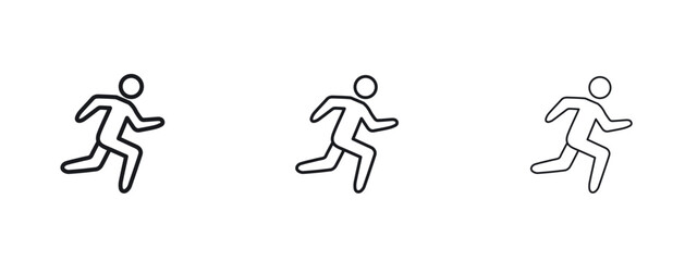 Running icon vector design template simple and clean