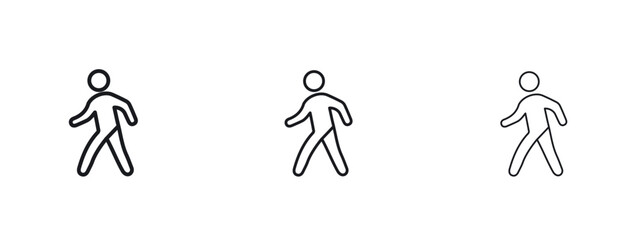 Pedestrian icon vector design template simple and clean
