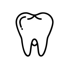 tooth isolated on white