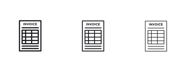 Invoice payment icon vector design template simple and clean