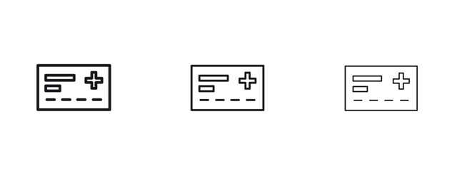 Insurance card icon vector design template simple and clean