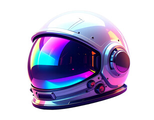 Classic astronaut helmet with reflective visor