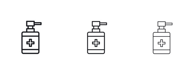 Hand sanitizer icon vector design template simple and clean