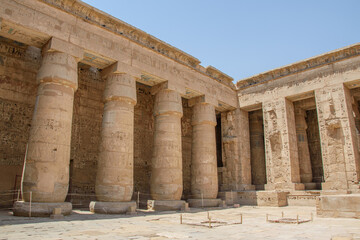 Naklejka premium Medinet Habu — Ramses III's Mortuary Temple in Luxor, Egypt