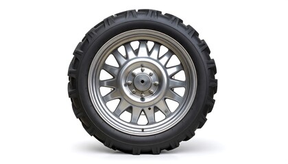 Heavy-duty tire and wheel