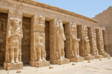 Fototapeta premium Medinet Habu — Ramses III's Mortuary Temple in Luxor, Egypt