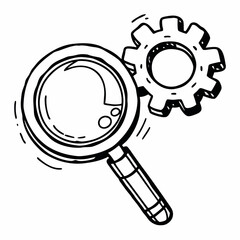 vector magnifying glass