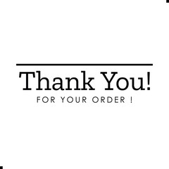 Thank You for Your Order. Elegant Thank You for Your Order Design with Stylish Graphics. Sophisticated Thank You for Your Purchase Image with Modern Elements. Chic Thank You for Your Order Graphic
