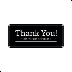 Thank You for Your Order. Elegant Thank You for Your Order Design with Stylish Graphics. Sophisticated Thank You for Your Purchase Image with Modern Elements. Chic Thank You for Your Order Graphic