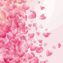 Obraz premium Abstract Pink Love Valentine Background Design