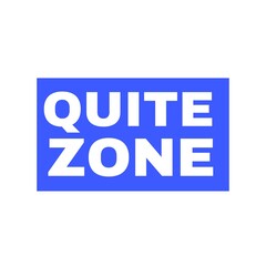 Silence please text isolated on white 