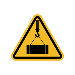 Construction Action, Crane Equipment, Urban Site, Safety Signage, Industrial Environment, Close-up View, Caution Concept