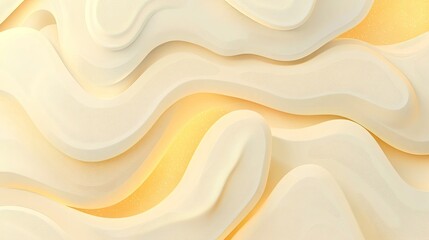 Obraz premium Abstract, light beige, wavy, textured surface with subtle, golden highlights