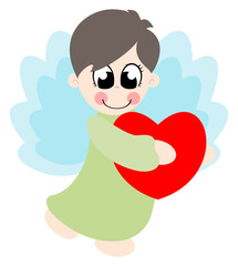 Angel, cute, simple, cut , laser, Cricut,paper, felt, fabric, decoration, school, party, kids , pattern, layers,