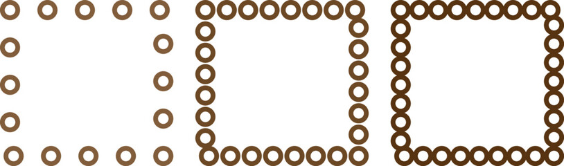 Vintage Coffee Brown Floral Frame and Border Vector Design with Blank Paper Texture and Decorative Leaf Pattern – Old-Style Illustration Art for Scrapbook, Invitation, Picture Background, 