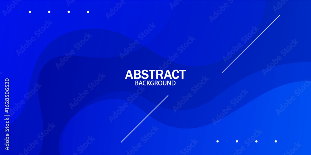 Wall mural abstract blue color background. dynamic shapes composition. eps10 vector
