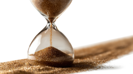Hourglass Sand Timer Time Passing Countdown Concept
