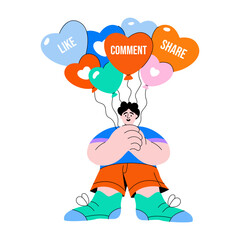 A flat style icon showing jumping rope