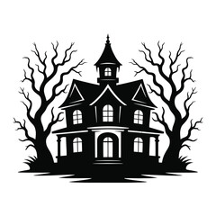 PrintHalloween Symbols in Silhouette – Flat Vector Pack
