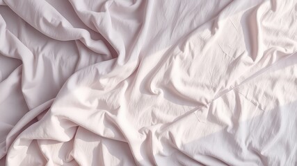 Softly lit pink fabric arranged in a calming pattern of gentle folds creating a peaceful background image