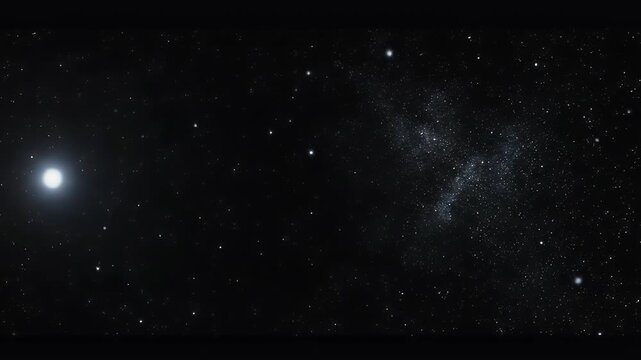 Explore the vastness of the cosmos in this breathtaking deep space animation featuring a luminous star and a mesmerizing starry galaxy Ideal for science and ast